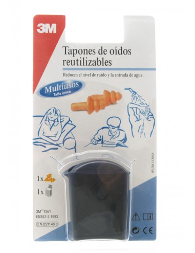 TAPONES OIDOS SILICONA 3M AGUA 2...