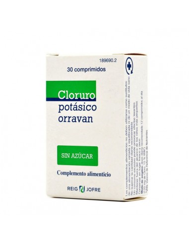 CLORURO POTASICO ORRAVAN  30 COMPRIMIDOS