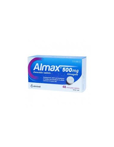 ALMAX 500 MG 48 COMPRIMIDOS MASTICABLES